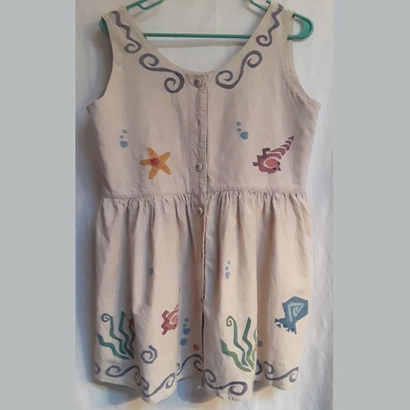 Hand printed baby doll style tunic & pants (T-198) - Picture 2 of 5